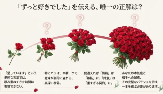 花言葉でずっと好きでしたと伝えるなら7本のバラが正解