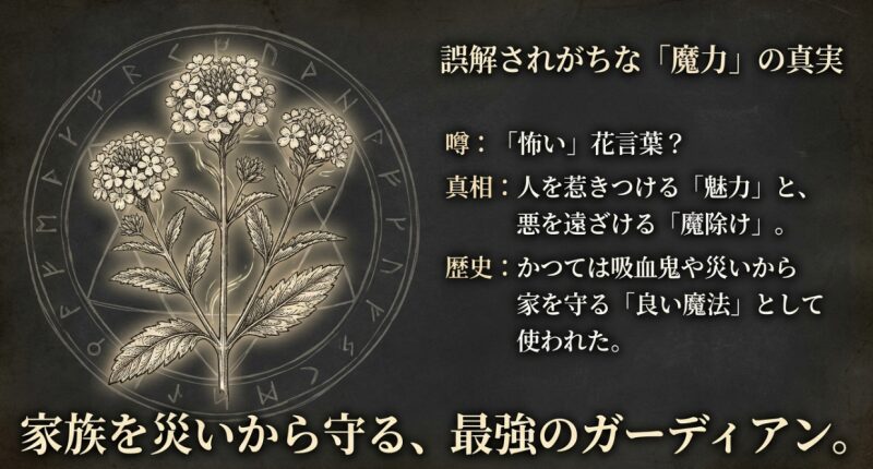 古代の魔術書に描かれたバーベナのボタニカルアート