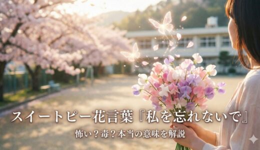 スイートピーの花言葉「私を忘れないで」怖い噂の真実と色別の意味とは？