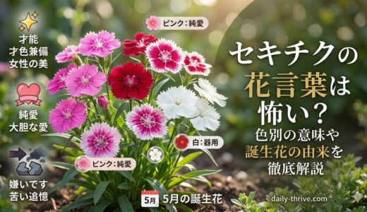 セキチクの花言葉は怖い？色別の意味や誕生花の由来を徹底解説