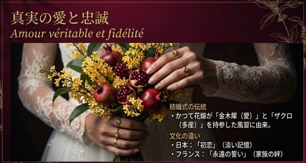 結婚式の伝統に由来するフランスの「永遠の誓い」と日本の「初恋」の文化の違い