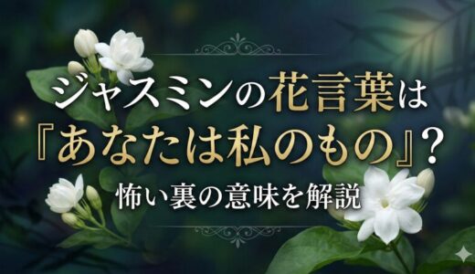 ジャスミンの花言葉はあなたは私のもの？怖い裏の意味を解説