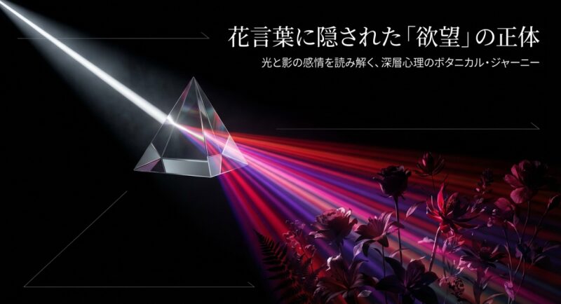 花言葉に隠された「欲望」の正体。光と影の感情を読み解く深層心理のボタニカル・ジャーニー