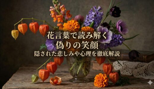 花言葉で読み解く「偽りの笑顔」隠された悲しみや心理を徹底解説
