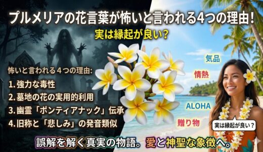 プルメリアの花言葉が怖いと言われる4つの理由！実は縁起が良い？