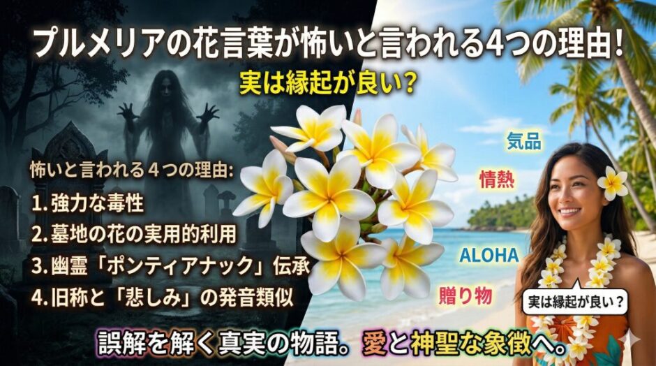 プルメリア　花言葉　怖い