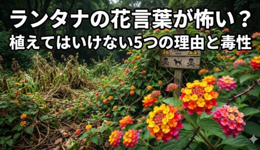 ランタナの花言葉が怖い？植えてはいけない5つの理由と毒性を解説