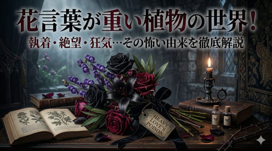 花言葉が重い植物の世界！