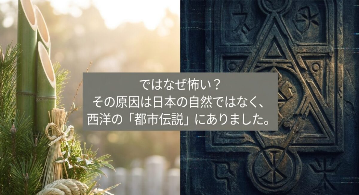 代替テキスト：松ぼっくりが怖いと言われる原因は西洋の都市伝説