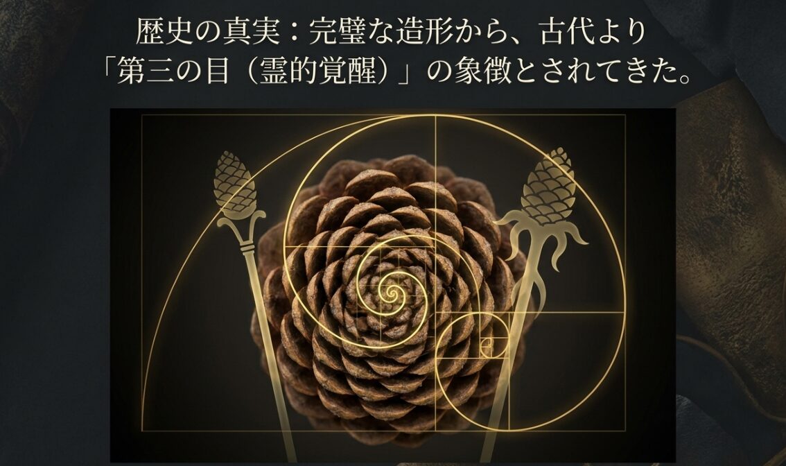 松ぼっくりに隠された黄金比と古代からの第三の目の象徴