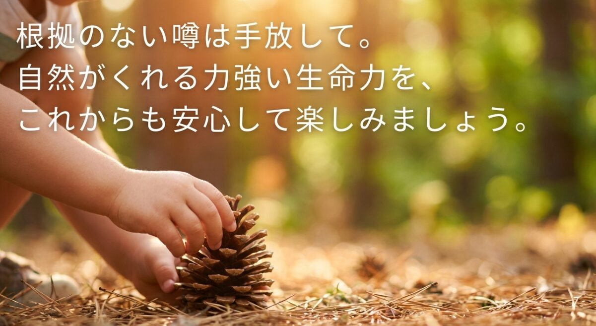 根拠のない噂を手放し自然の生命力を安心して楽しむ
